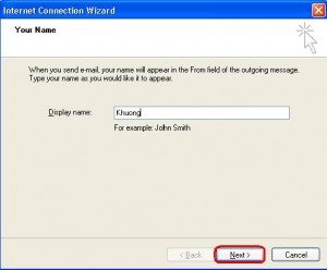 Cai dat Email trong outlook express