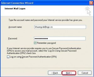 Cai dat Email trong outlook express