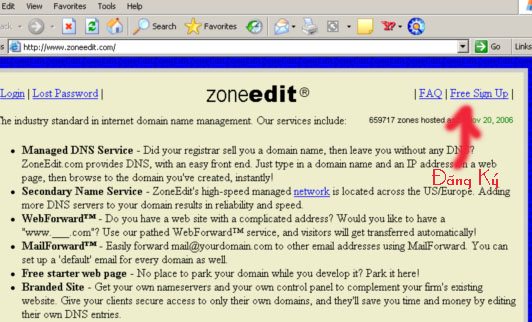 ĐĂNG KÝ 1 DNS FREE CHO DOMAIN dang ky 1 dns free cho domain