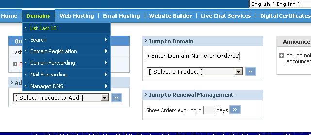 Menu Domain/ List Last 10 Menu Domain/ List Last 10
