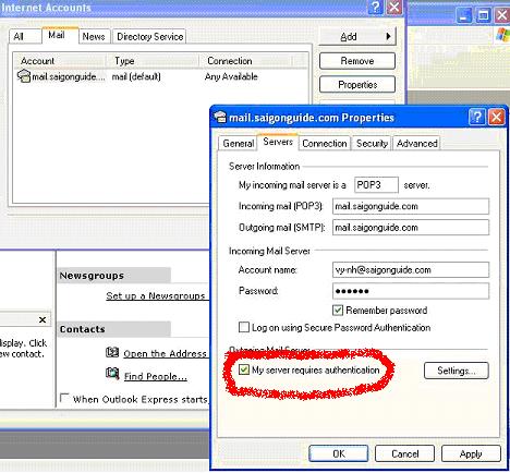 Hướng dẫn khai báo Email huong dan khai bao email