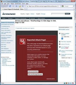 Website Lenovo phát tán mã độc Website Lenovo phat tan ma doc