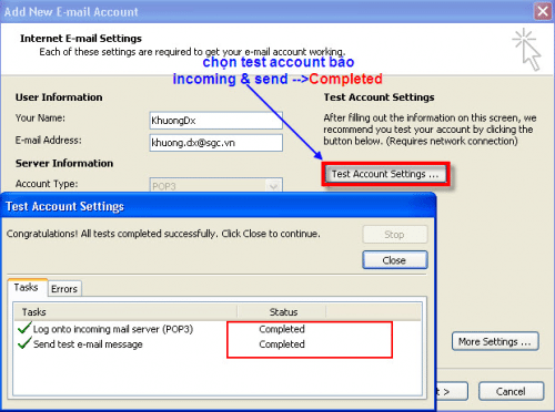 Hướng dẫn khai báo mail SGC Go trong Microsoft Outlook 2007 Huong dan khai bao mail SGC Go trong Microsoft Outlook 2007