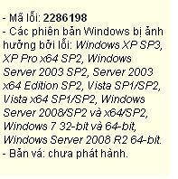 Trojan tấn công vào lỗi nguy hiểm trong Windows Trojan tan cong vao loi nguy hiem trong Windows
