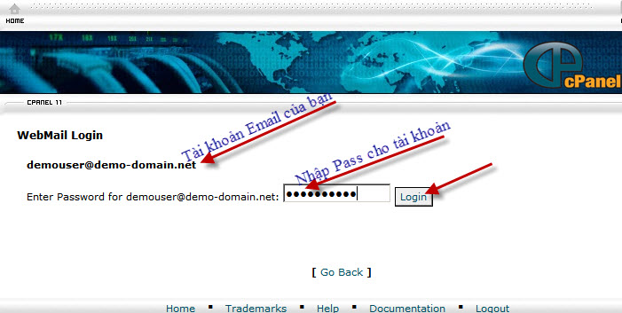 Hướng dẫn sử dụng Webmail trong Cpanel Huong dan su dung Webmail trong Cpanel
