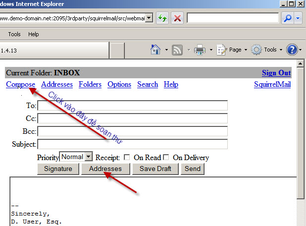 Hướng dẫn sử dụng Webmail trong Cpanel Huong dan su dung Webmail trong Cpanel