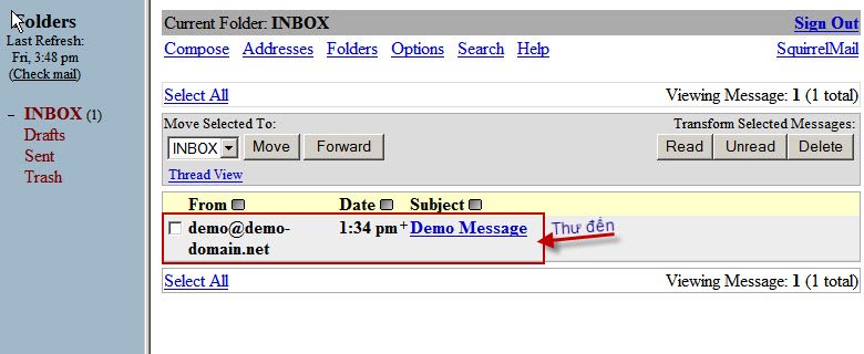 Hướng dẫn sử dụng email SquirrelMail Huong dan su dung email SquirrelMail
