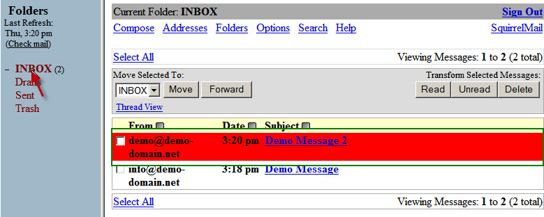 Hướng dẫn sử dụng email SquirrelMail Huong dan su dung email SquirrelMail